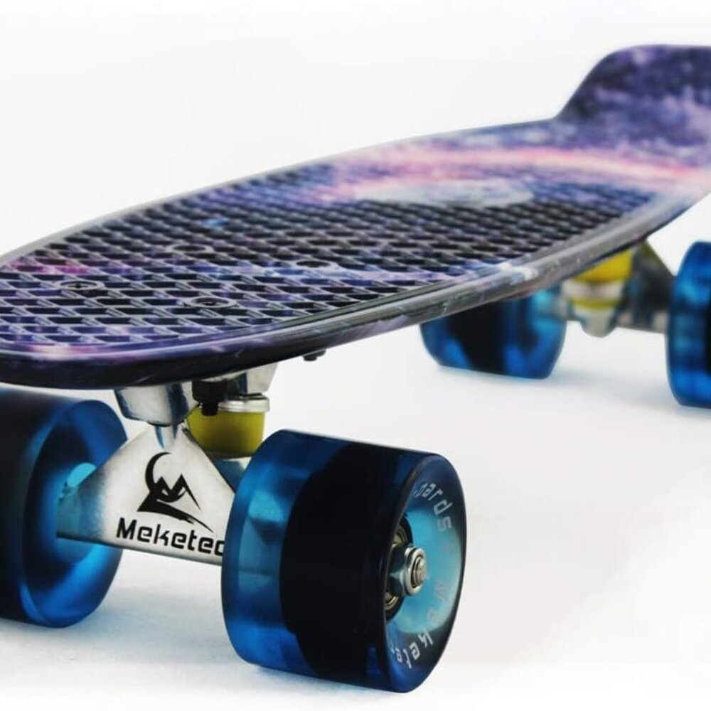 Skateboards Complete 22 Inch Mini Cruiser Retro Skateboard for Kids Boys Youths